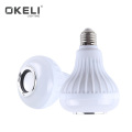 OKELI Remote Control E27 10watt Smart RGB Wireless Speaker Music Playing Dimmable LED Music Bulb Light